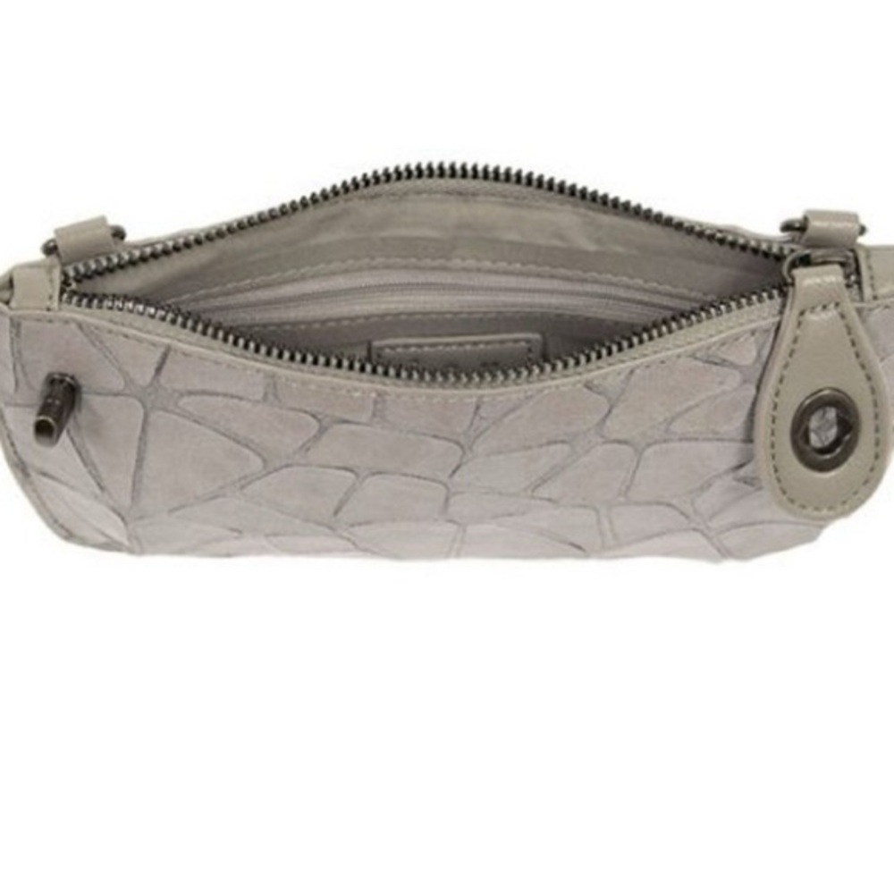 Joy Susan Geo Crossbody Wristlet Clutch - Grey - Picture 2 of 4